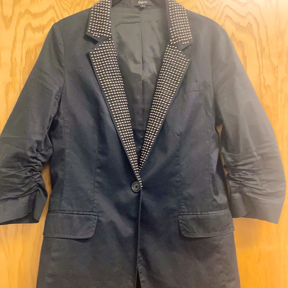 Express Black Studded Blazer Size 6